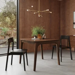 Plumas 37.5" - 57.25" Extendable Dining Table - Walnut