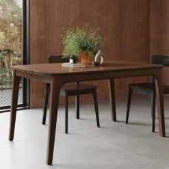 Plumas 37.5" - 57.25" Extendable Dining Table - Walnut