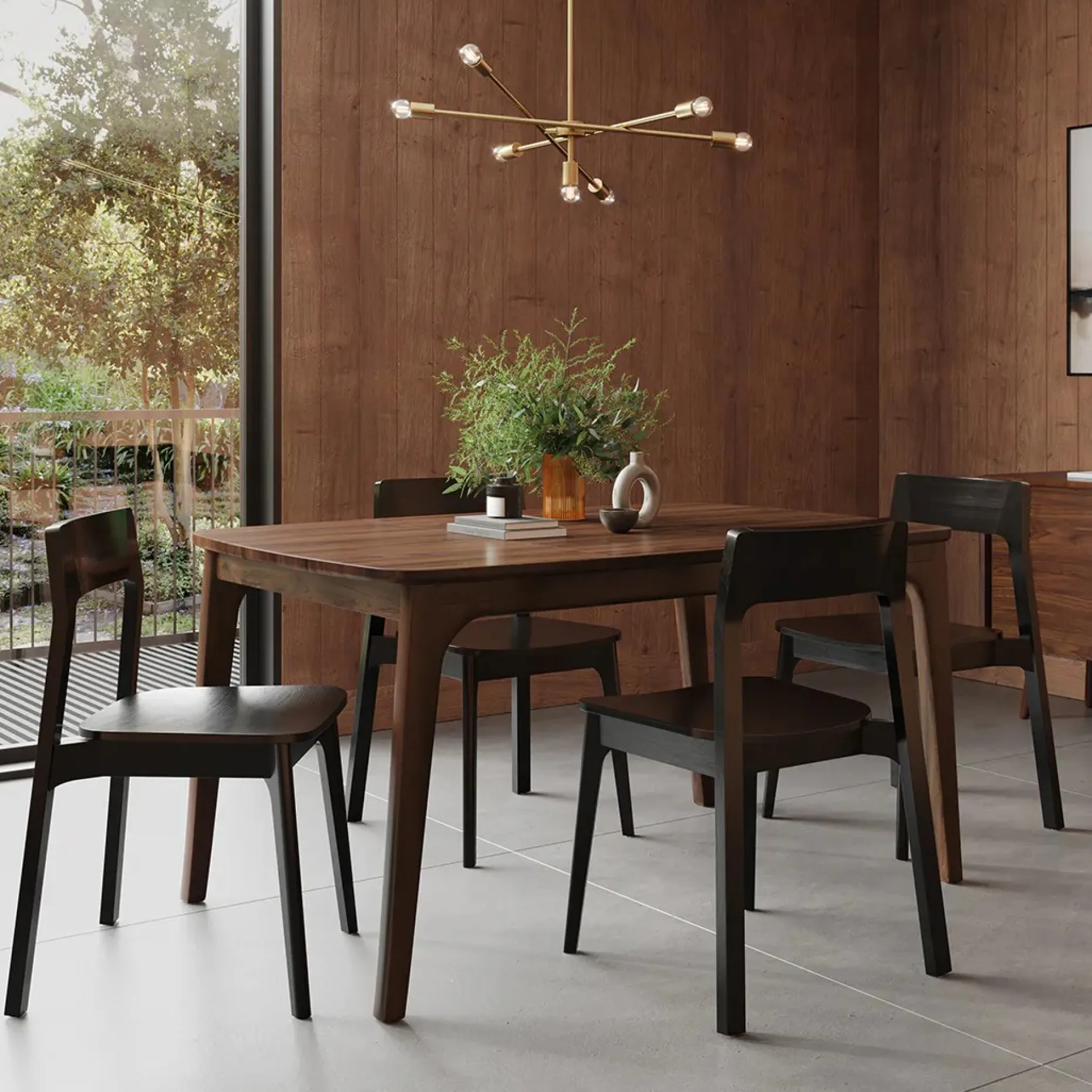 Plumas 37.5" - 57.25" Extendable Dining Table - Walnut