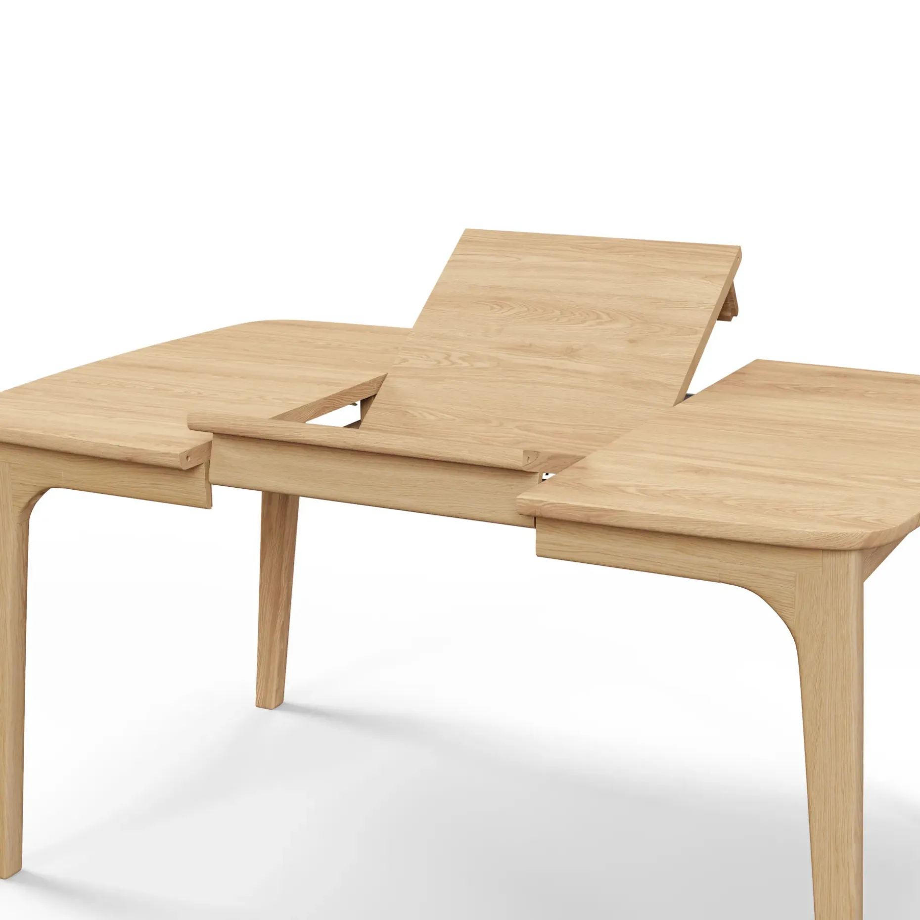 Plumas 37.5" - 57.25" Extendable Dining Table - White Oak