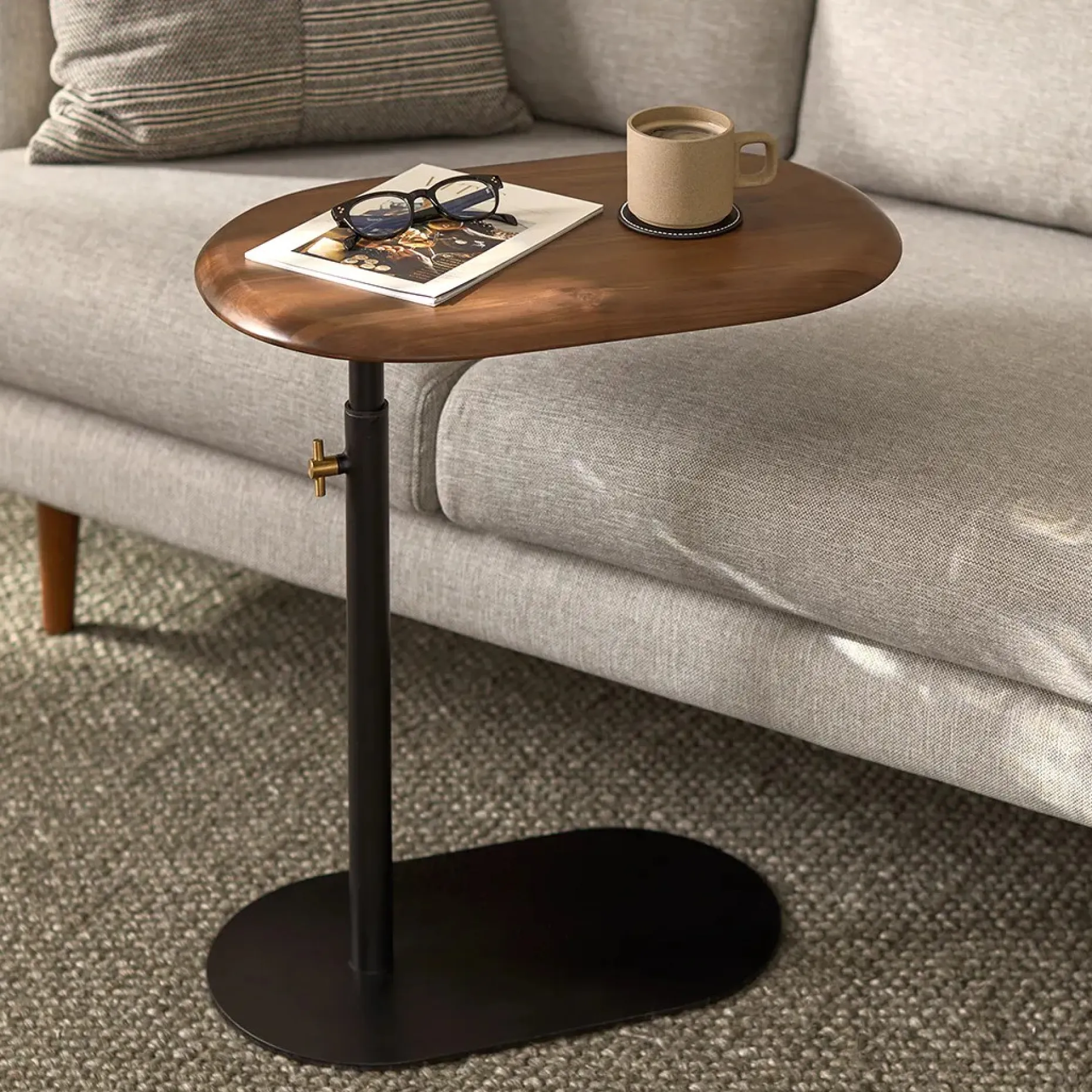 Portima C Side Table - Walnut