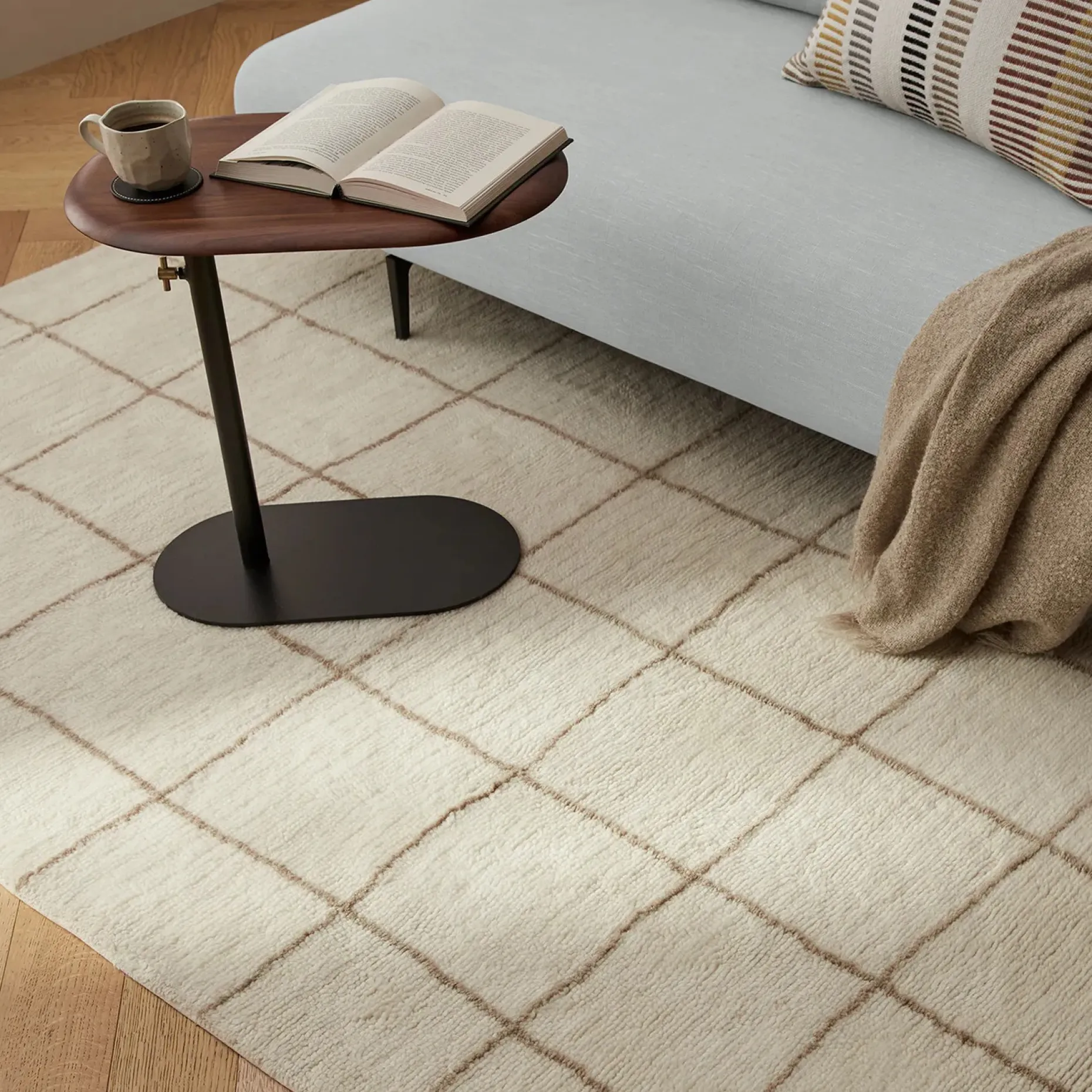 Portima C Side Table - Walnut