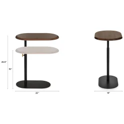 Portima C Side Table - Walnut