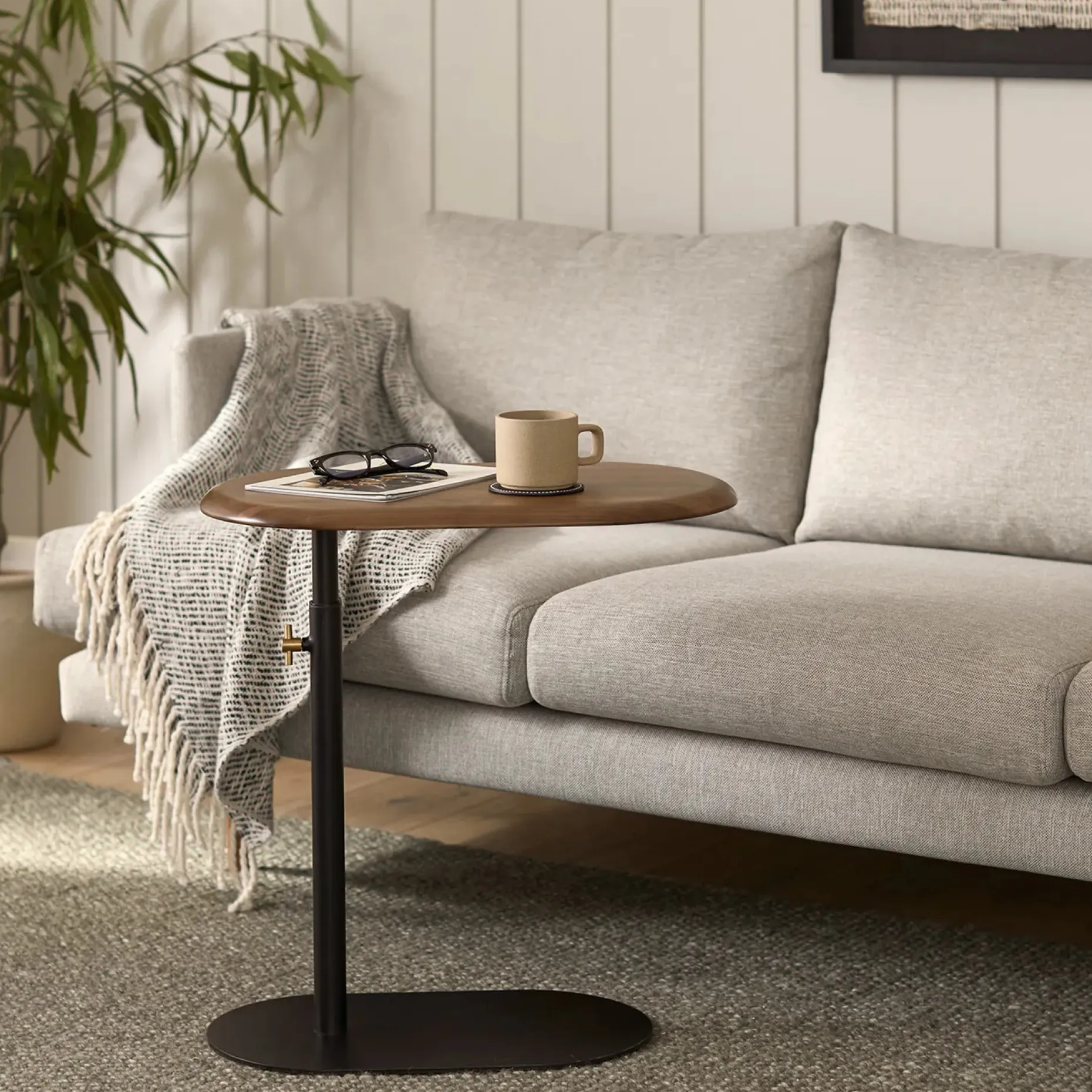 Portima C Side Table - Walnut