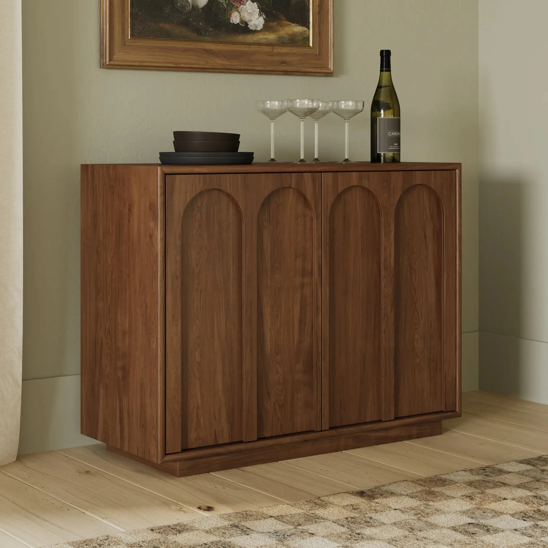 Prima 37" Cabinet - Walnut