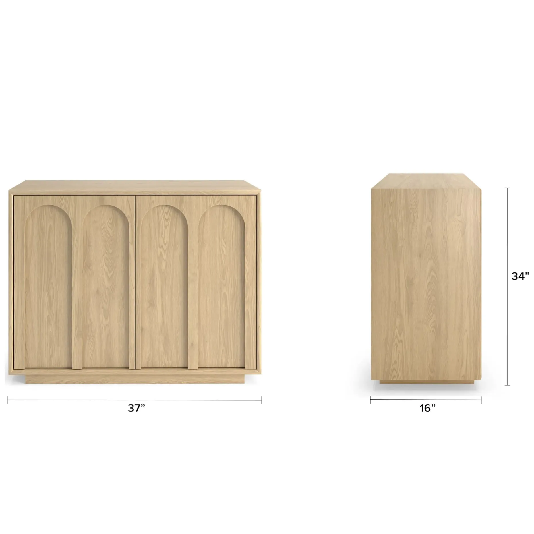 Prima 37" Cabinet - White Oak