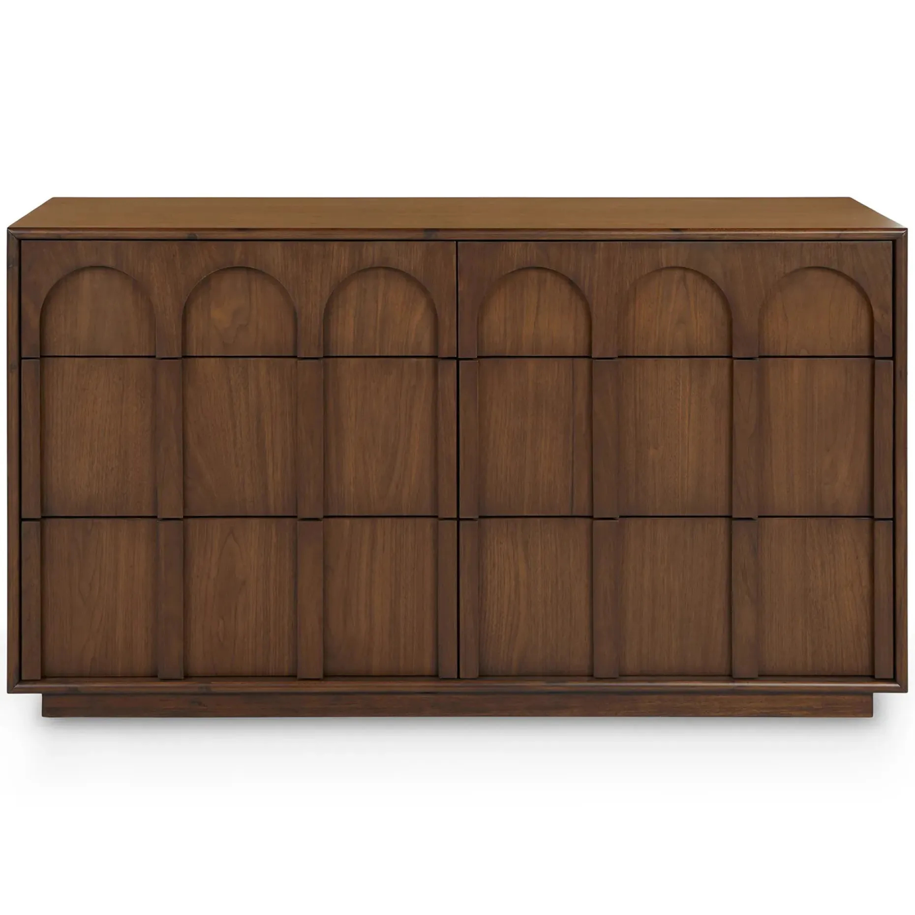 Prima 6-Drawer Double Dresser - Walnut