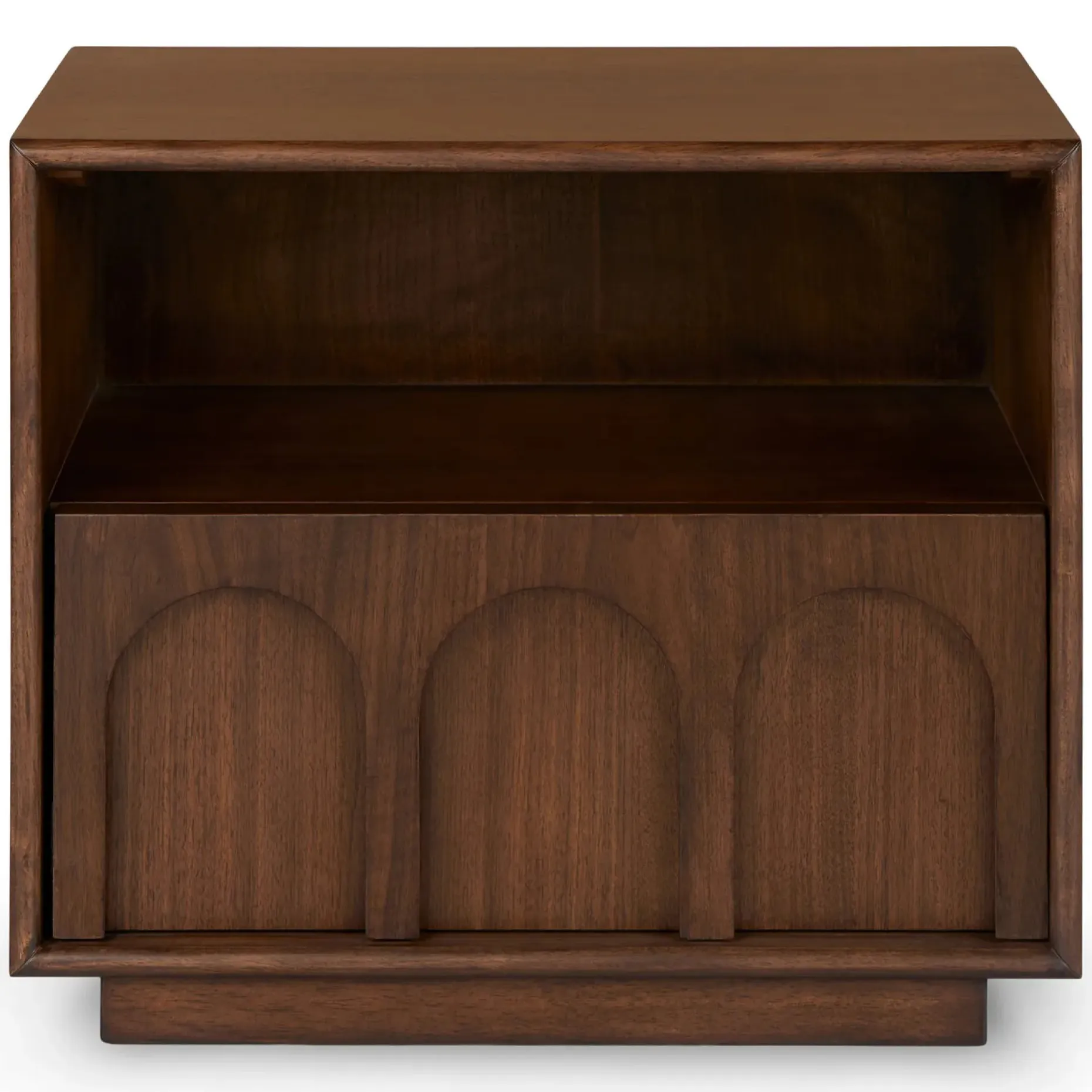 Prima 1-Drawer Nightstand - Walnut