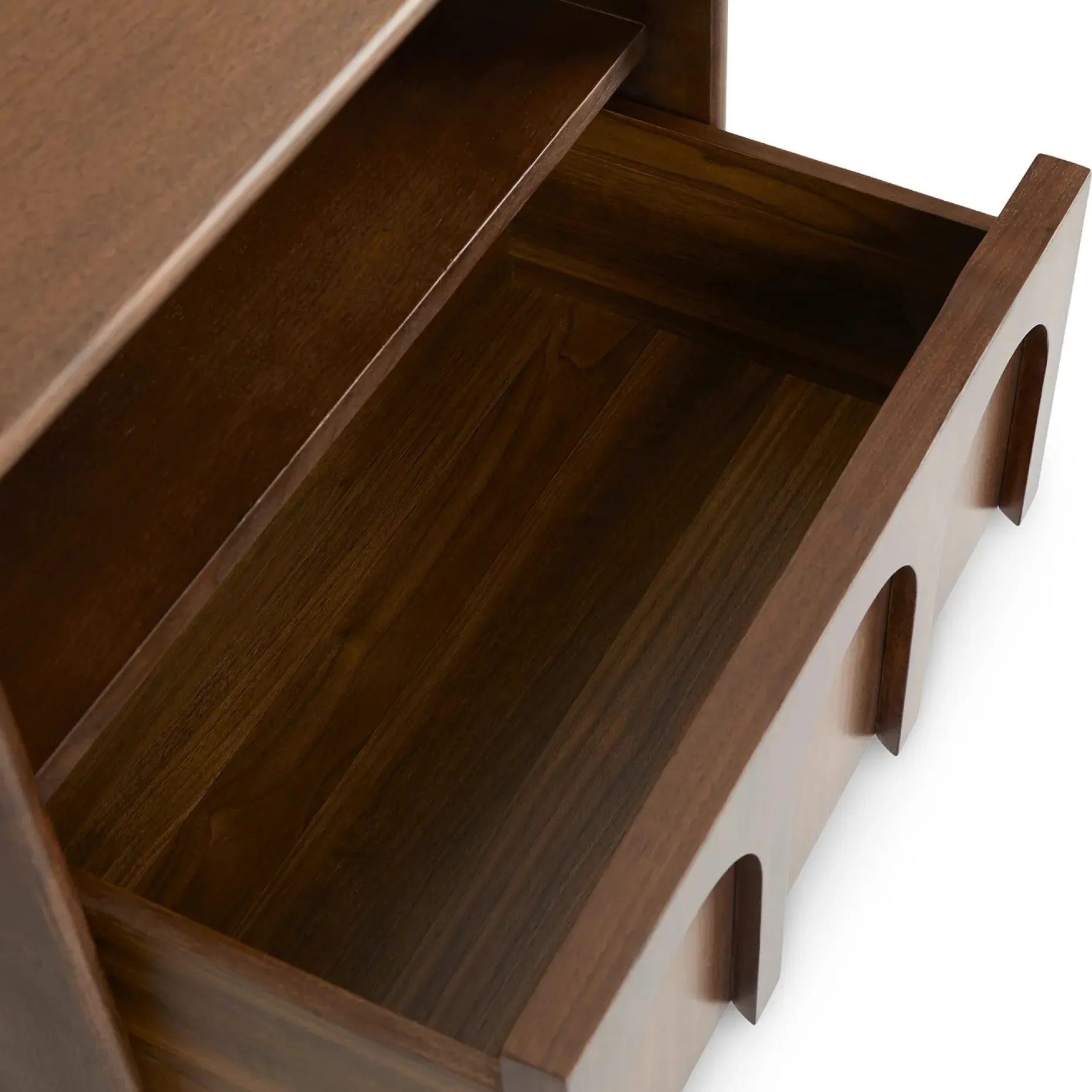Prima 1-Drawer Nightstand - Walnut