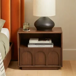 Prima 1-Drawer Nightstand - Walnut