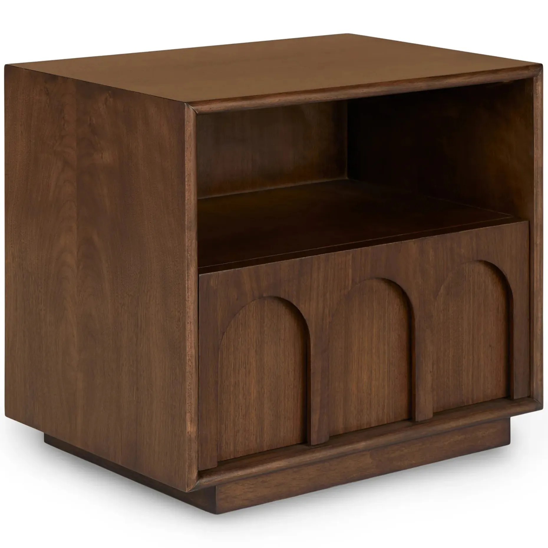 Prima 1-Drawer Nightstand - Walnut