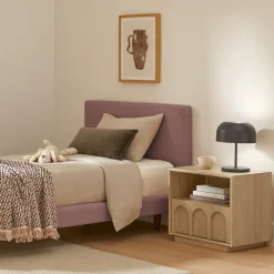 Prima 1-Drawer Nightstand - White Oak
