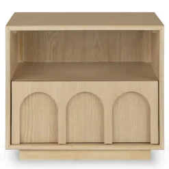 Prima 1-Drawer Nightstand - White Oak