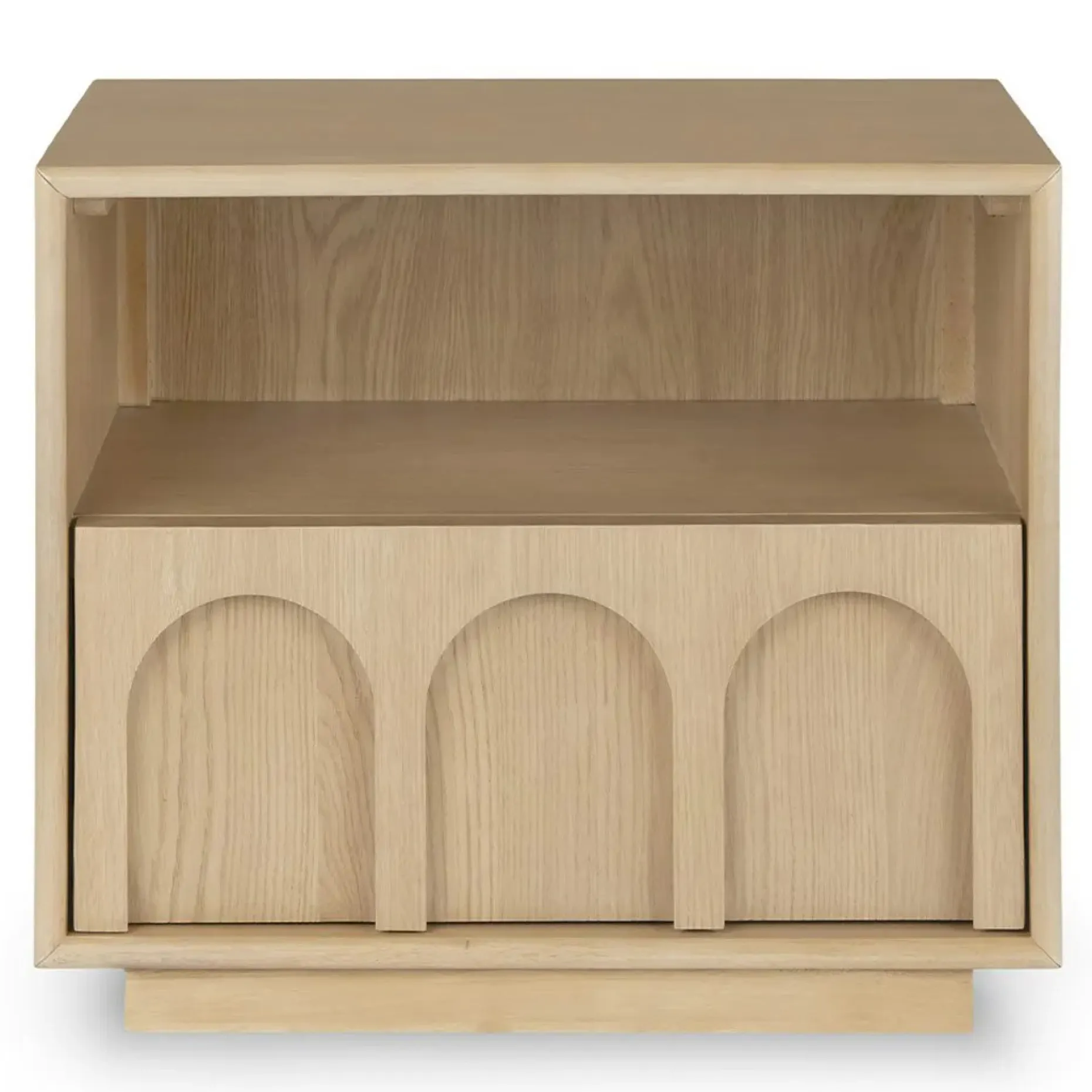 Prima 1-Drawer Nightstand - White Oak