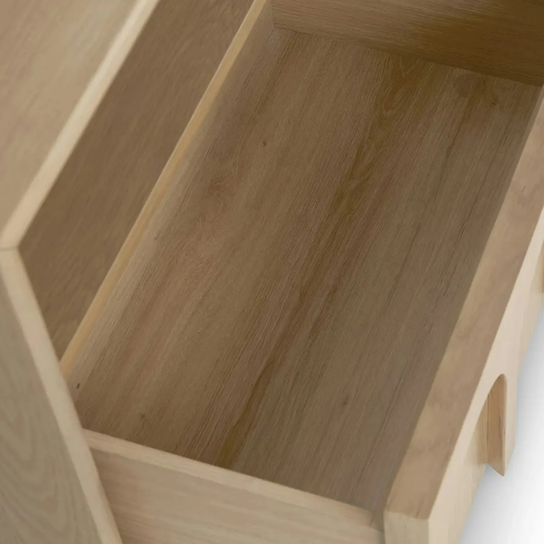 Prima 1-Drawer Nightstand - White Oak