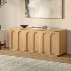 Prima 55.5" Media Unit - White Oak