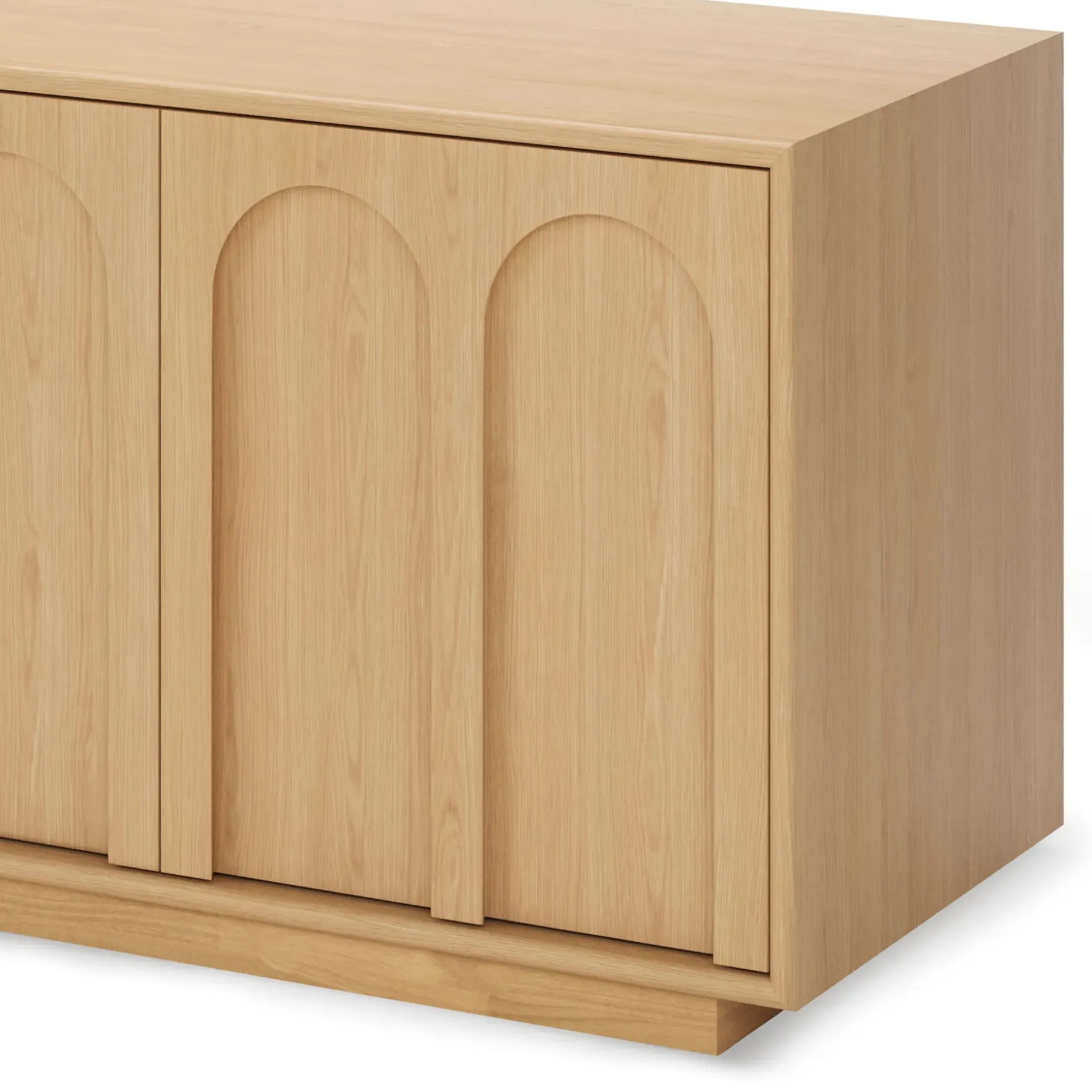 Prima 55.5" Media Unit - White Oak