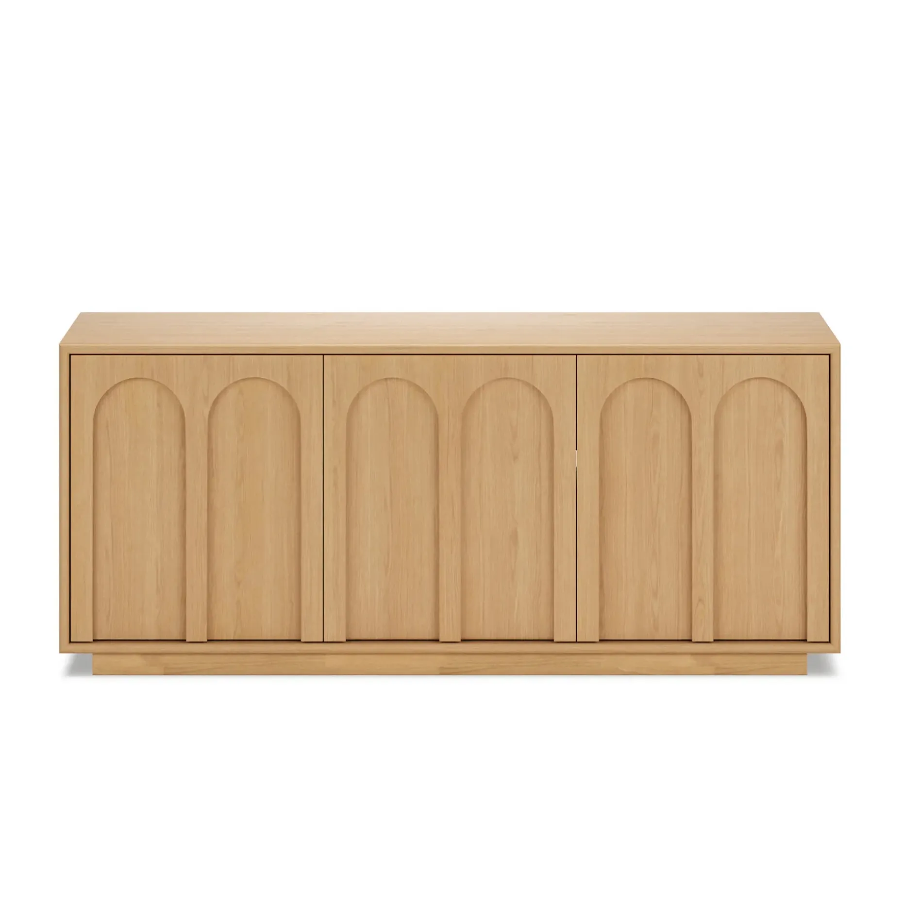 Prima 55.5" Media Unit - White Oak