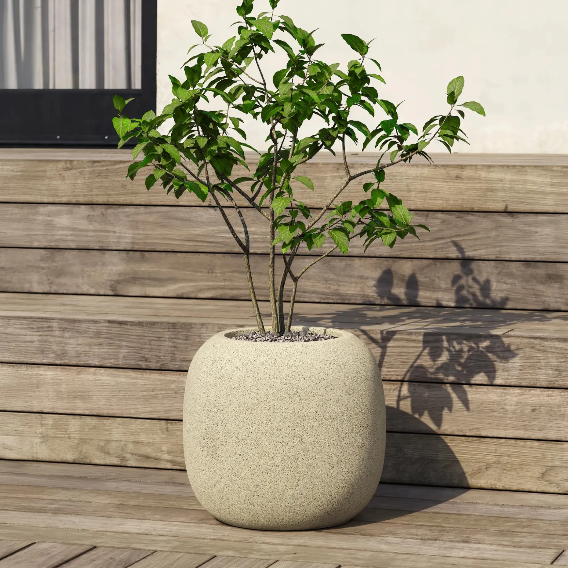 Pursl Large Indoor/Outdoor Planter - Sandstone