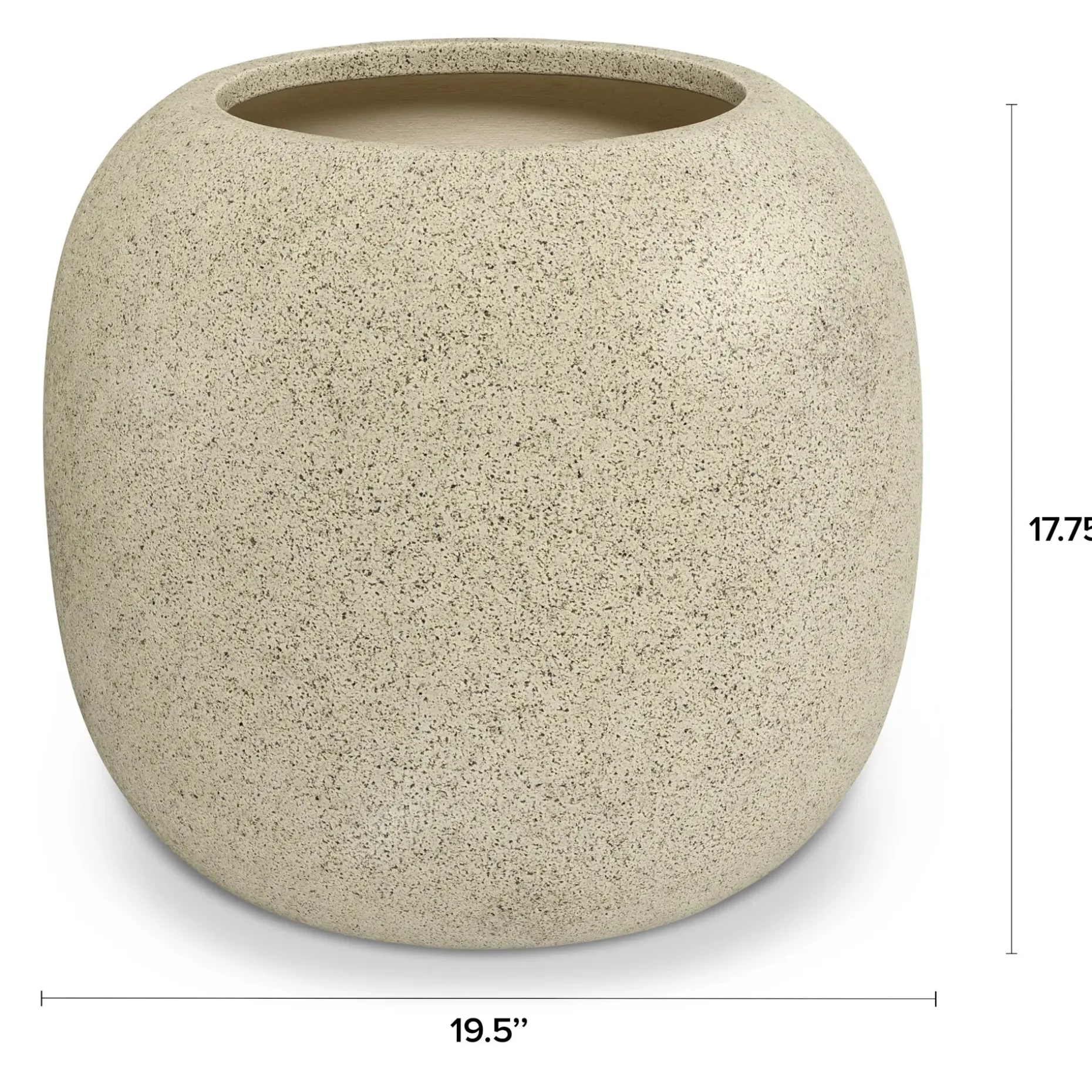 Pursl Large Indoor/Outdoor Planter - Sandstone