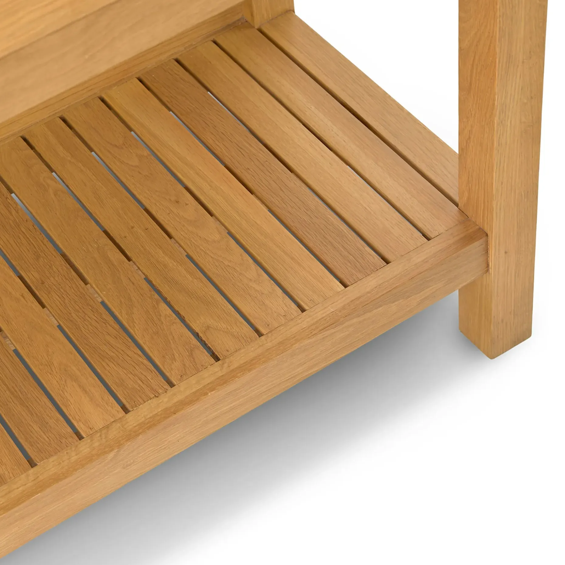 Quincy 57.5" Kitchen Island - Oak
