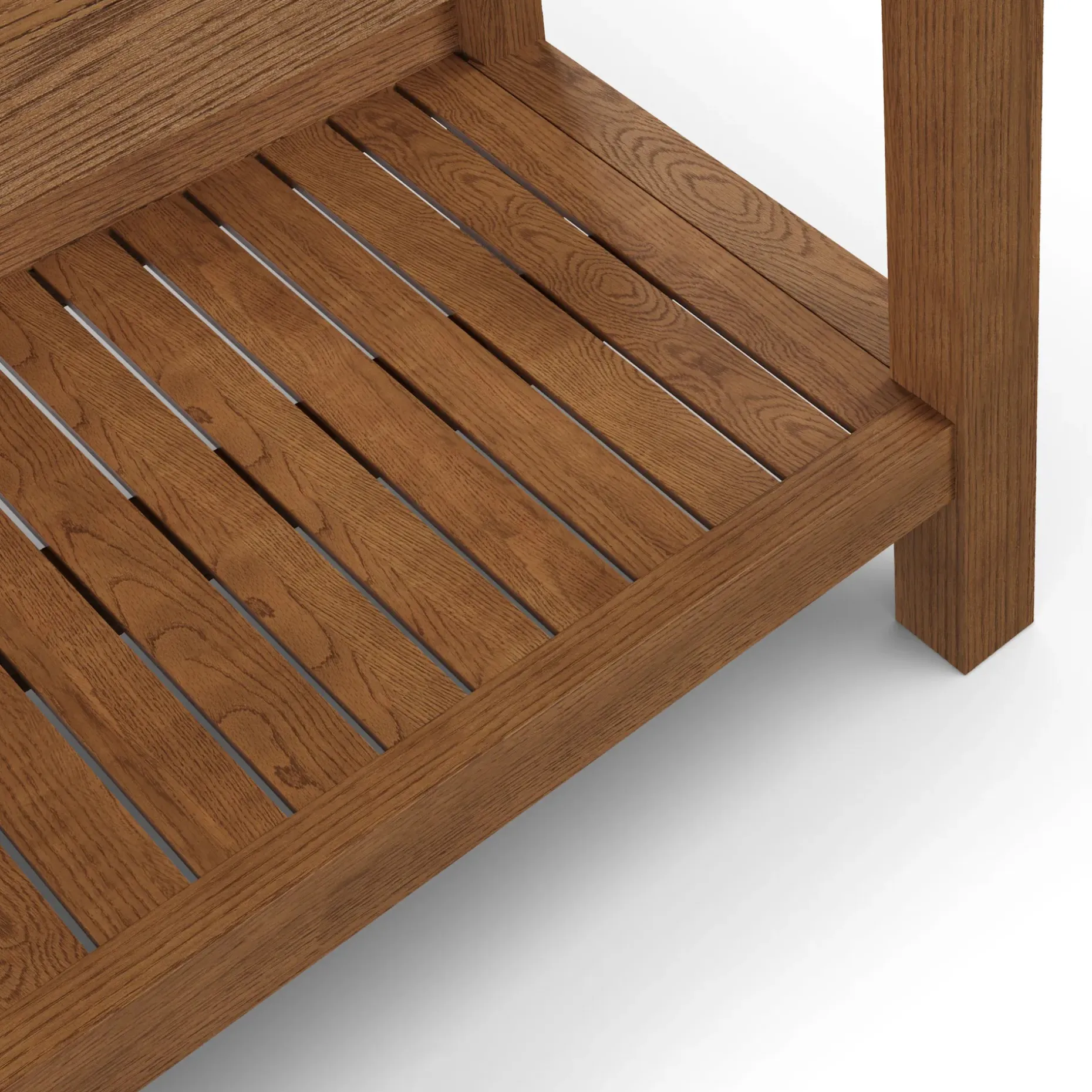 Quincy 57.5" Kitchen Island - Smoked Oak