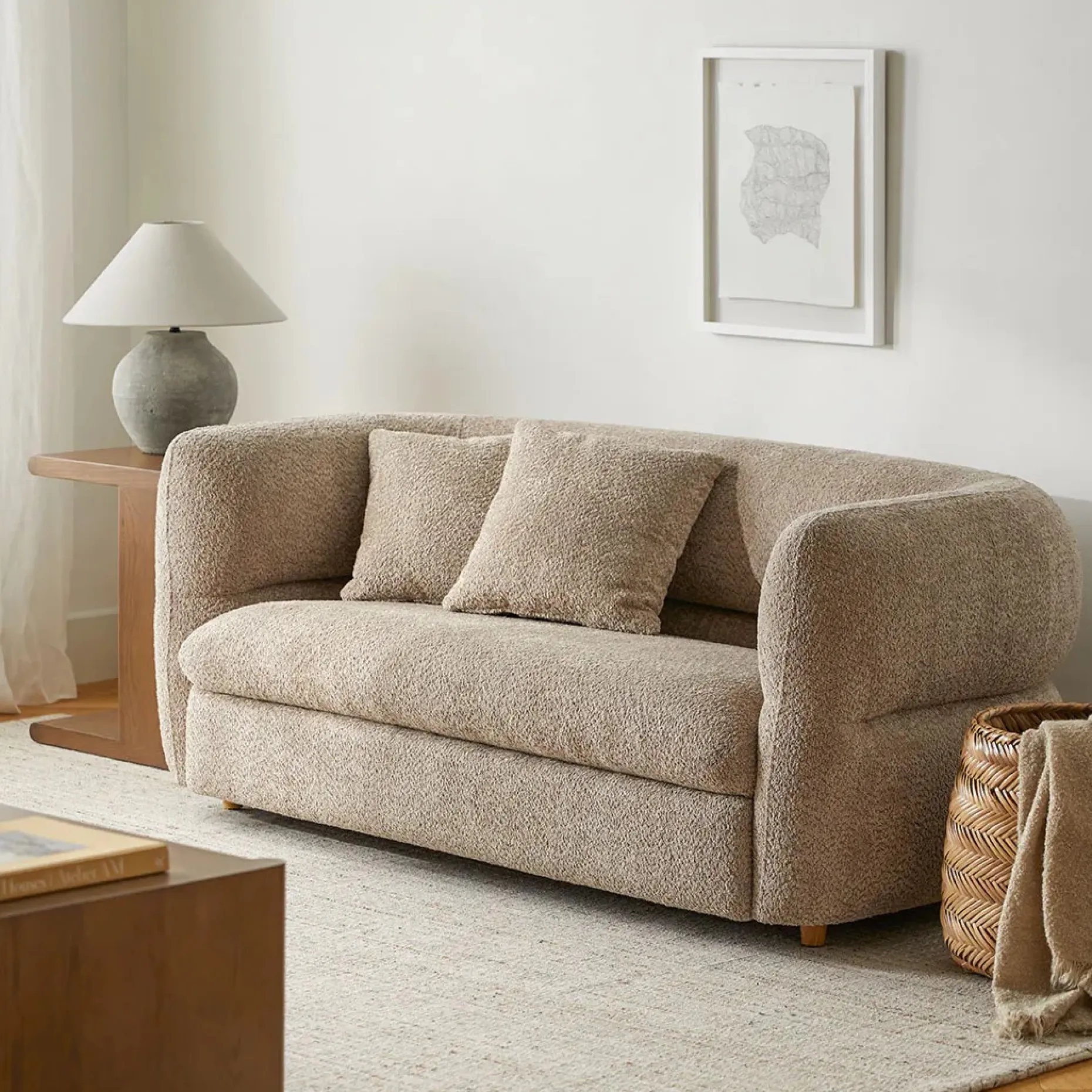 Quinn 69.5" Loveseat - Nouna Mushroom