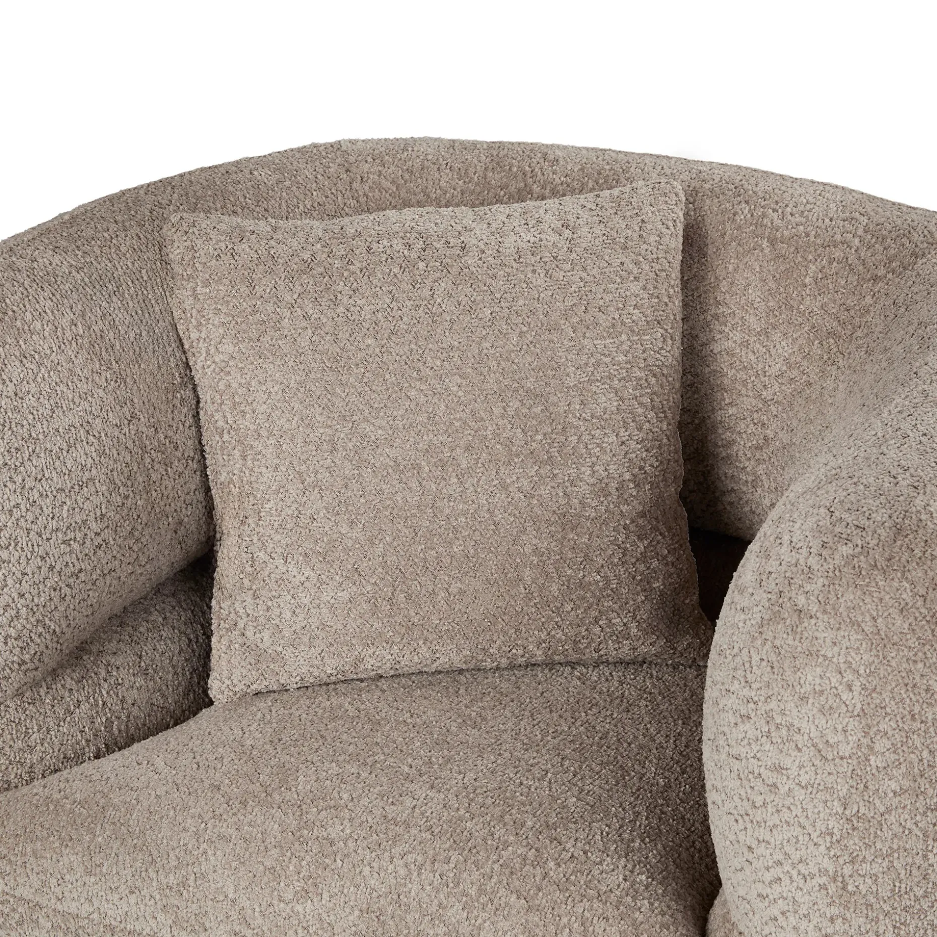 Quinn 40.5" Swivel Lounge Chair - Nouna Mushroom