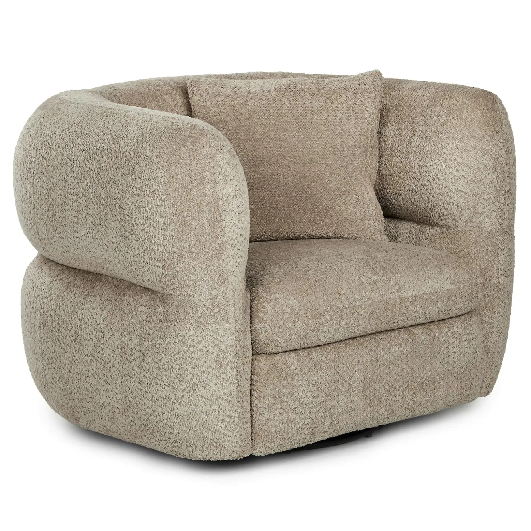Quinn 40.5" Swivel Lounge Chair - Nouna Mushroom