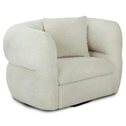 Quinn 40.5" Swivel Lounge Chair - Nouna Pearl