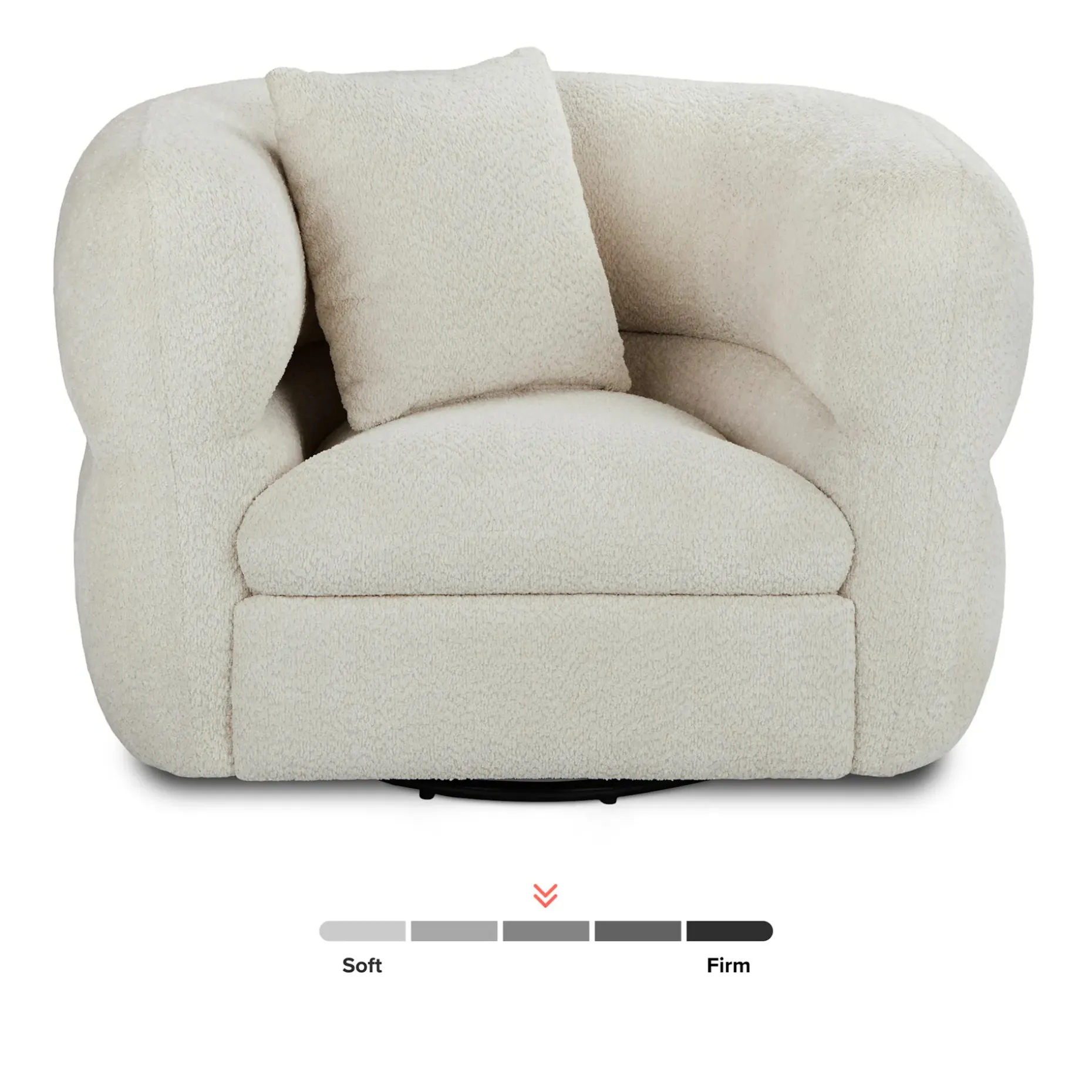 Quinn 40.5" Swivel Lounge Chair - Nouna Pearl