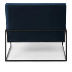 Regis 33" Velvet Lounge Chair - Cascadia Blue