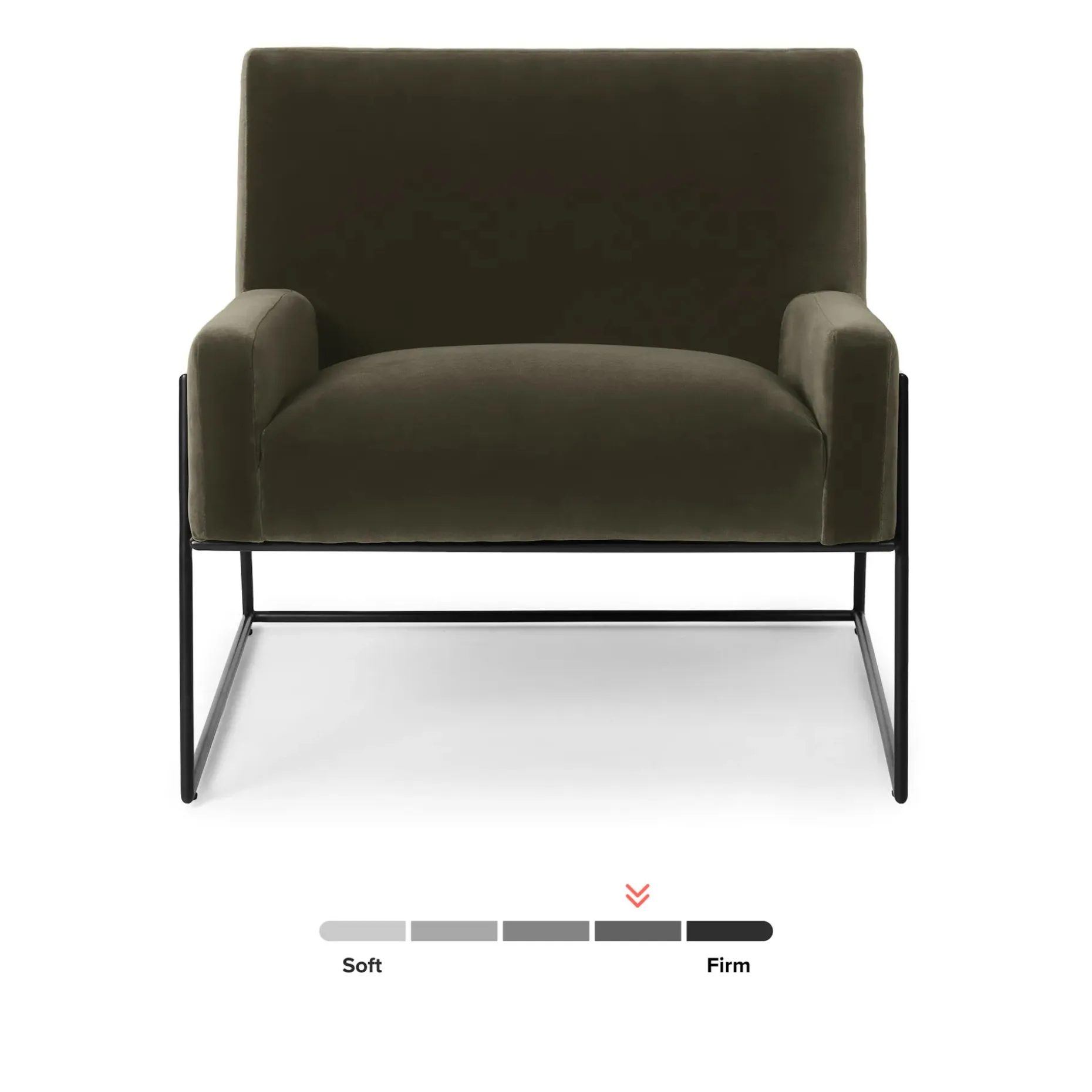 Regis 33" Velvet Lounge Chair - Juniper Green