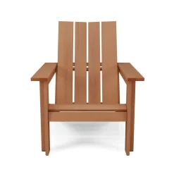 Rena Outdoor Adirondack Chair - Natural Eucalyptus