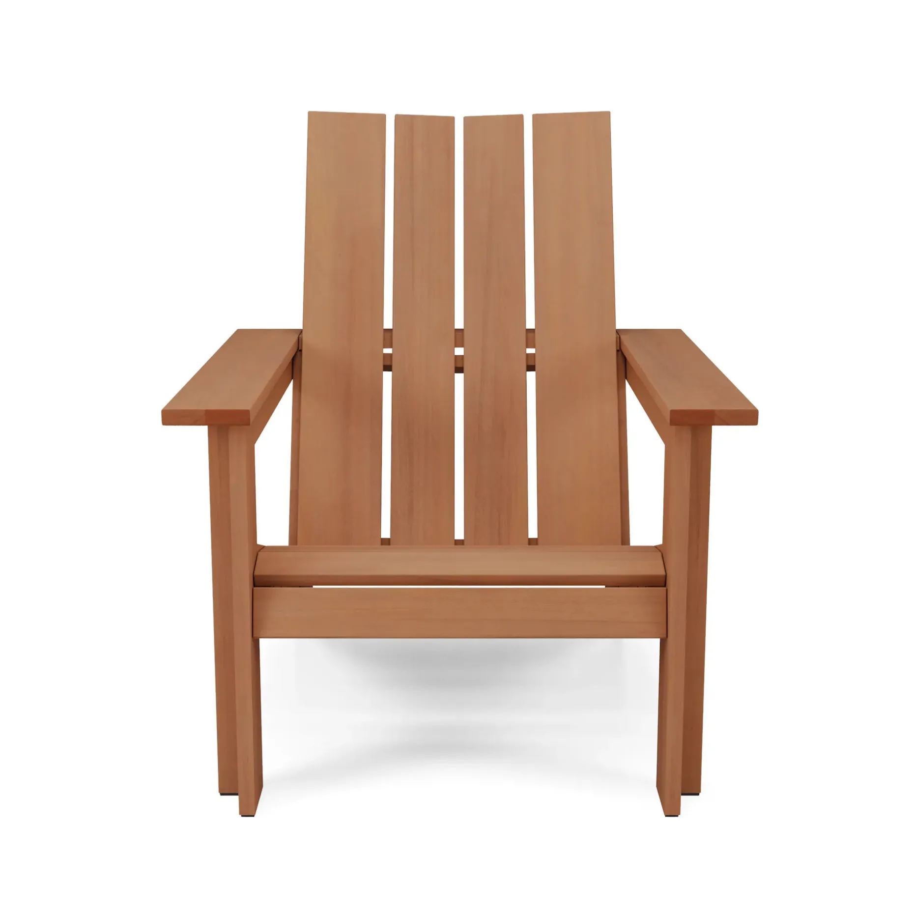 Rena Outdoor Adirondack Chair - Natural Eucalyptus