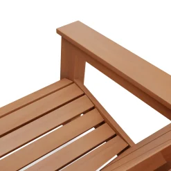Rena Outdoor Adirondack Chair - Natural Eucalyptus