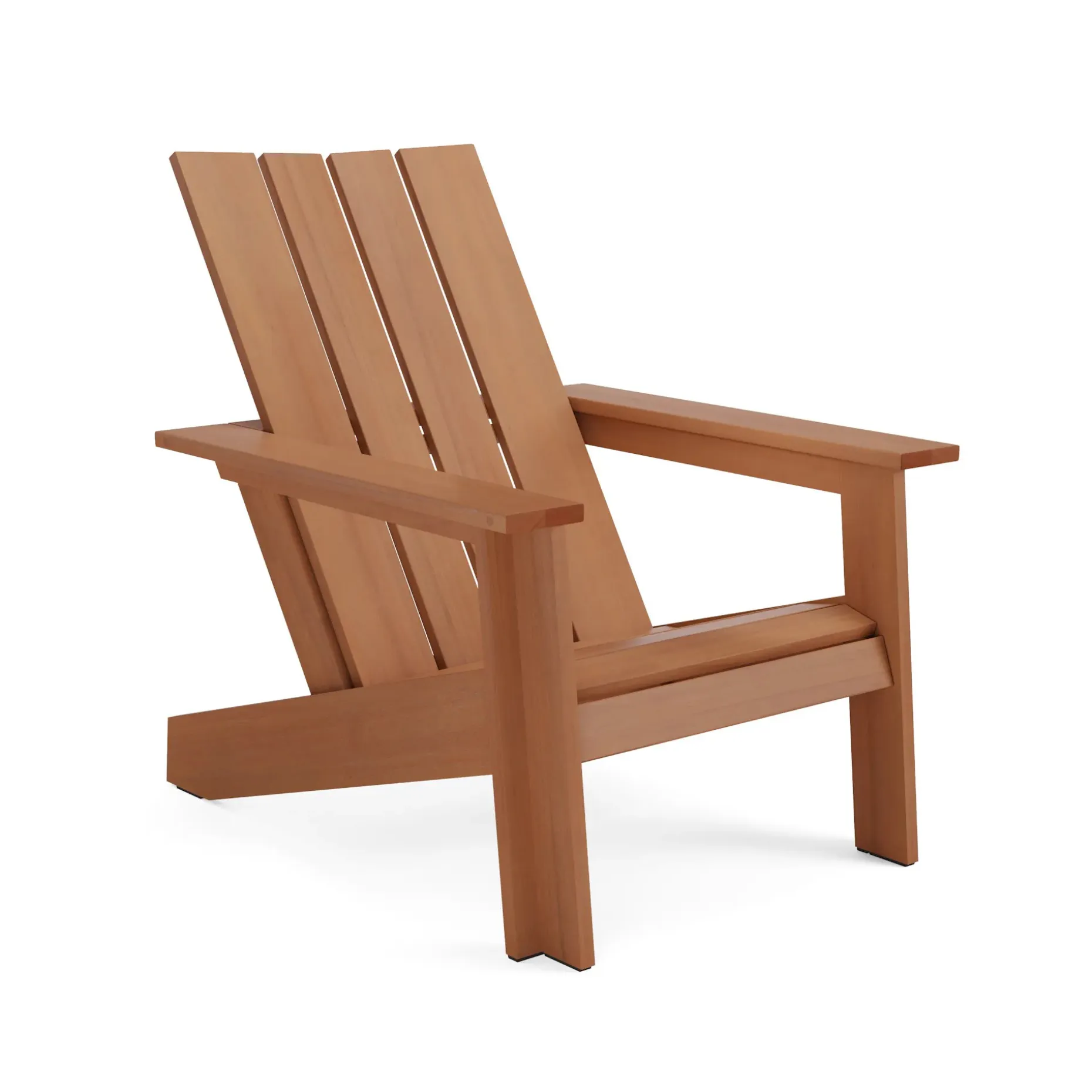 Rena Outdoor Adirondack Chair - Natural Eucalyptus
