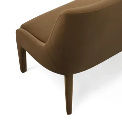Renee 56" Bench - Felted Brown