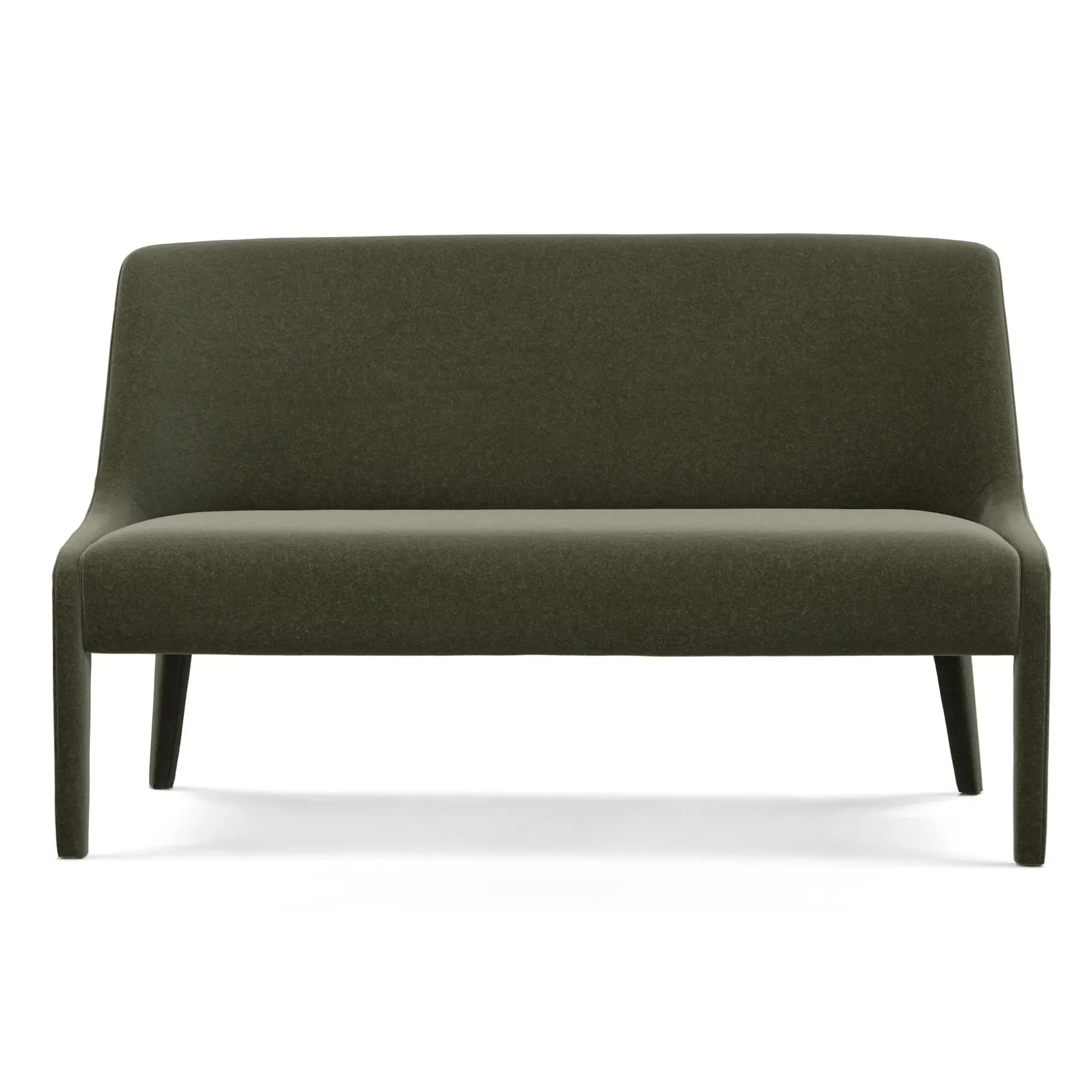 Renee 56" Bench - Felted Green