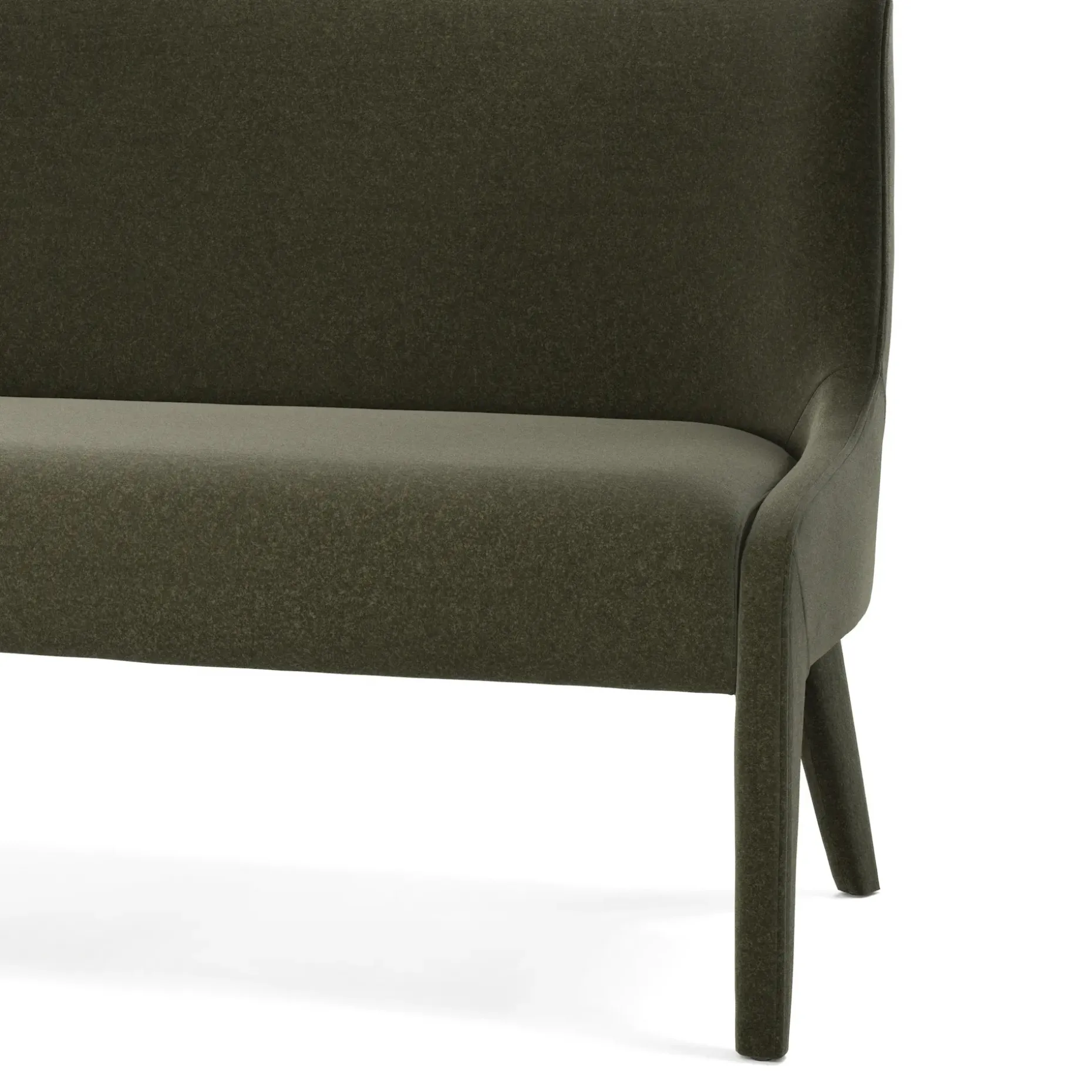 Renee 56" Bench - Felted Green