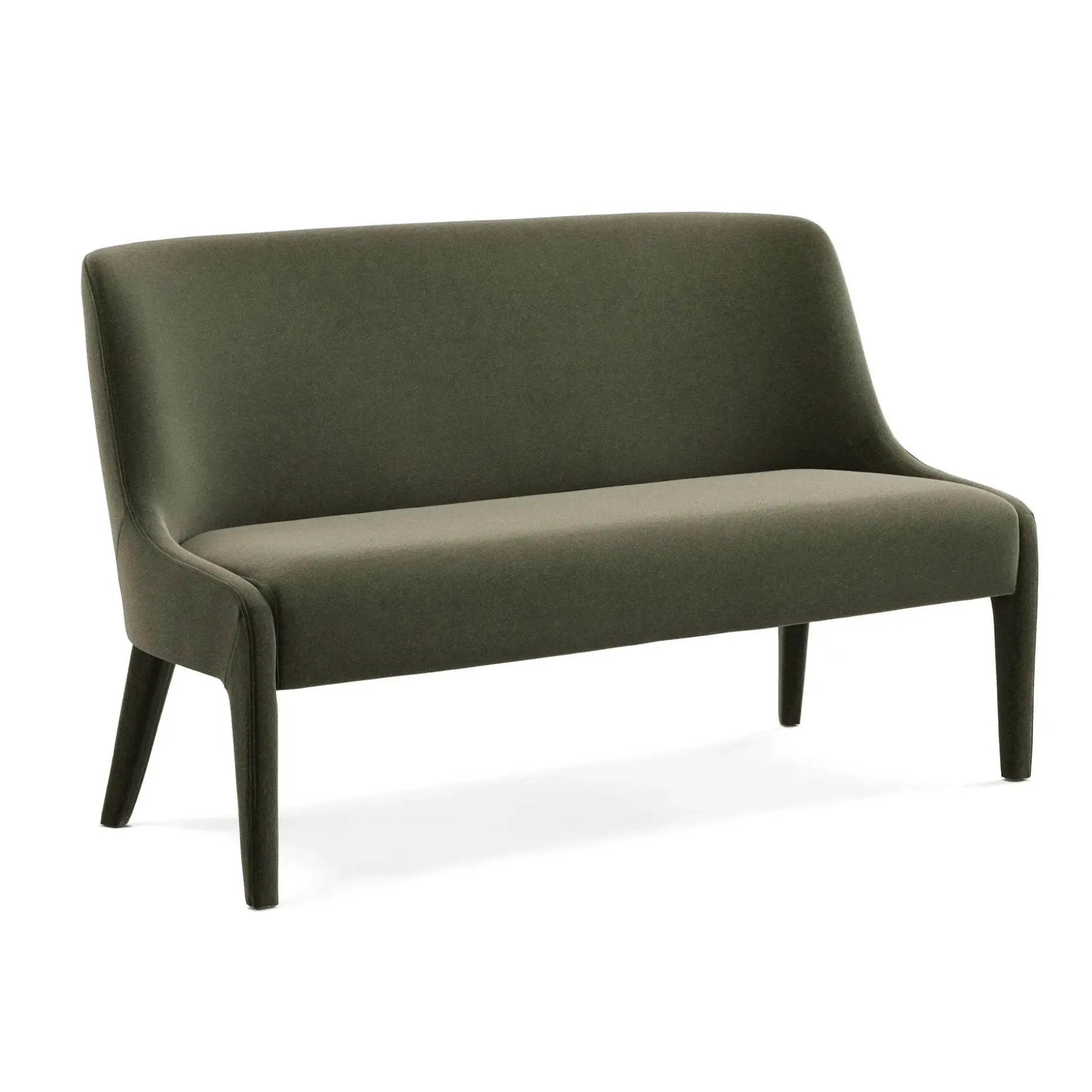 Renee 56" Bench - Felted Green
