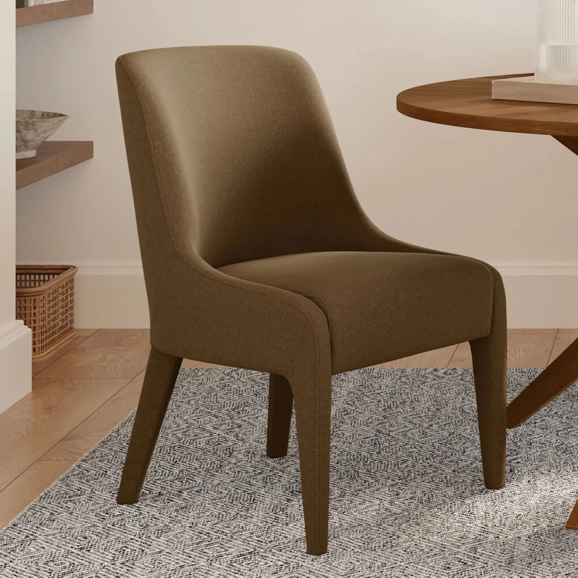 Renee Dining Chair - Felted Brown