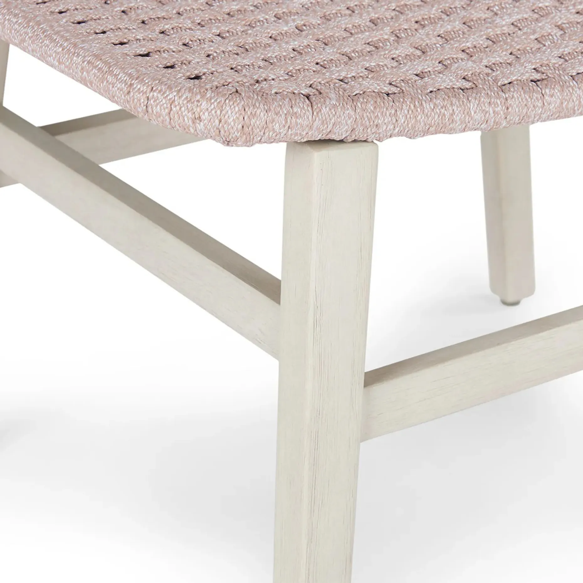 Reni 24.25" Outdoor Ottoman - Brushed Taupe