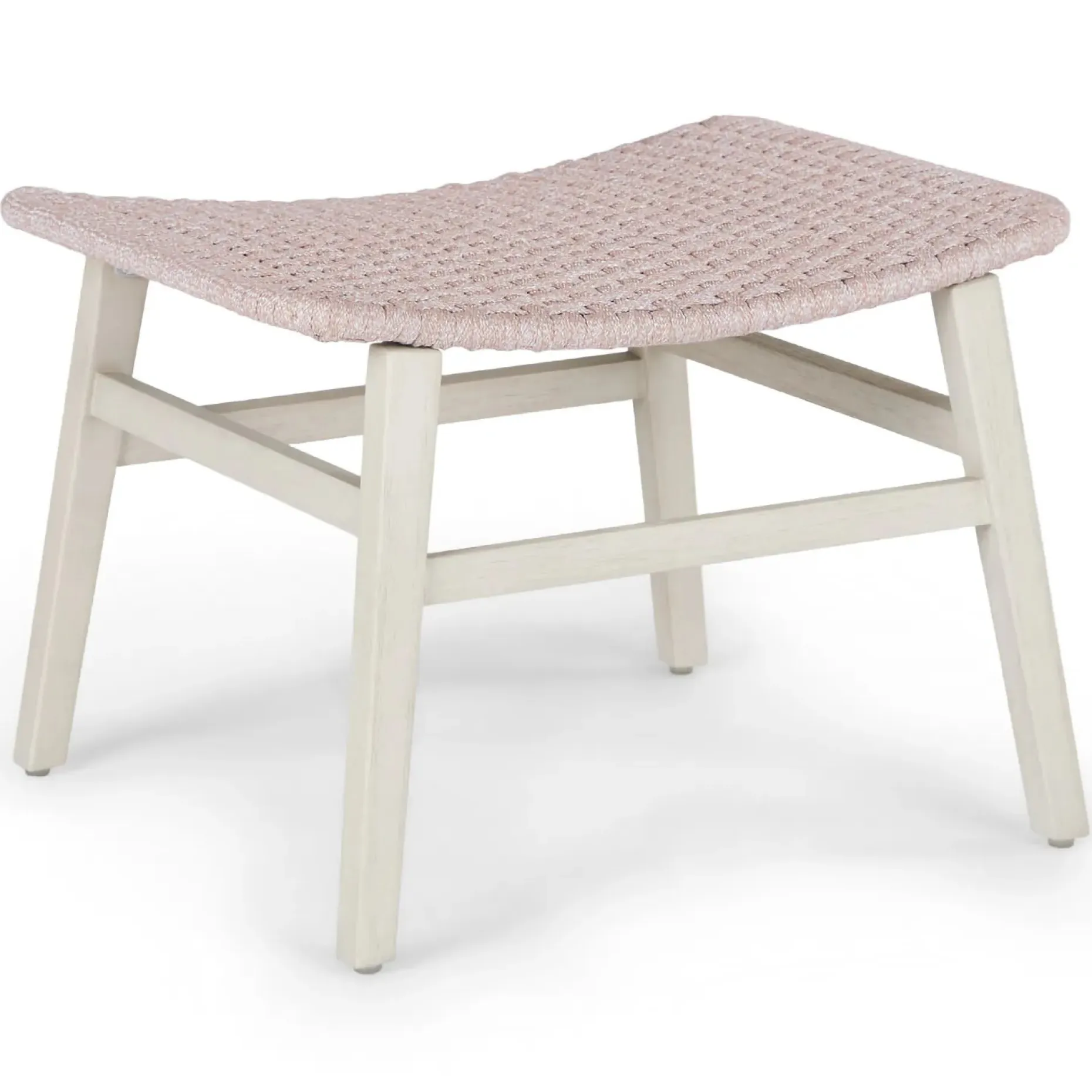 Reni 24.25" Outdoor Ottoman - Brushed Taupe