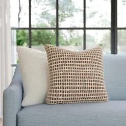 Ren Large Pillow - Brown Weave
