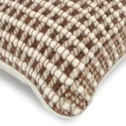 Ren Large Pillow - Brown Weave