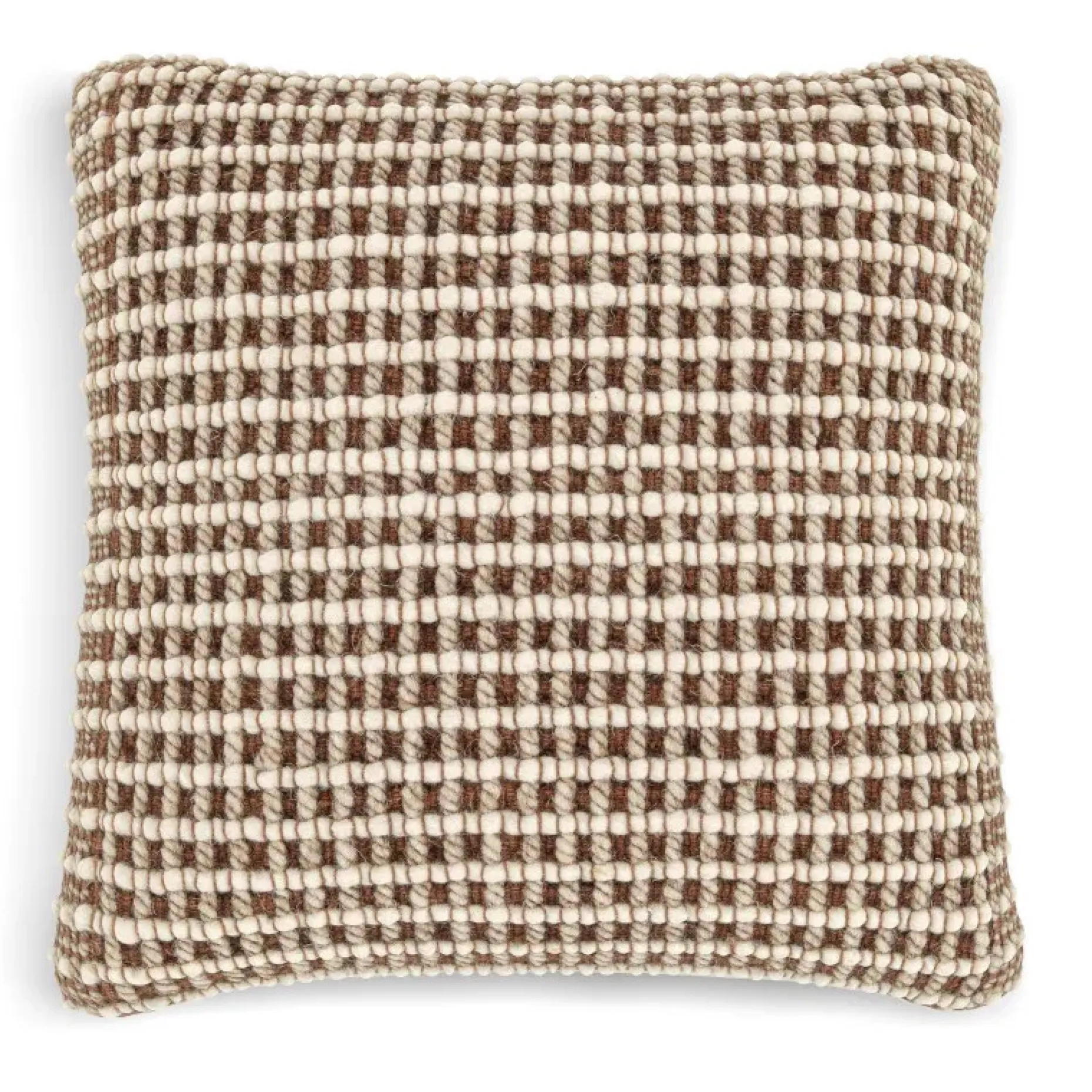 Ren Large Pillow - Brown Weave