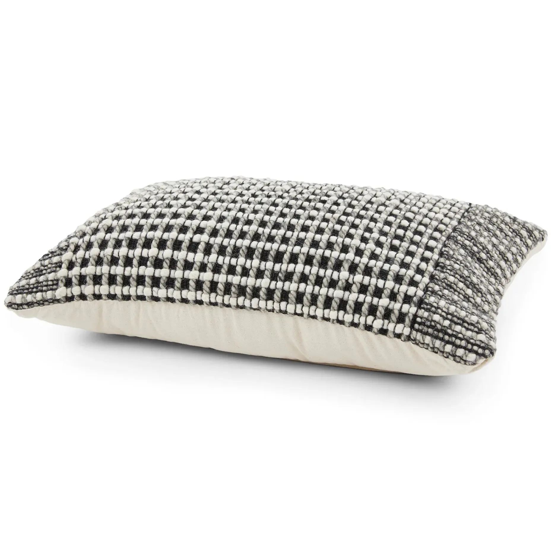 Ren Small Pillow - Black Weave