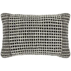 Ren Small Pillow - Black Weave