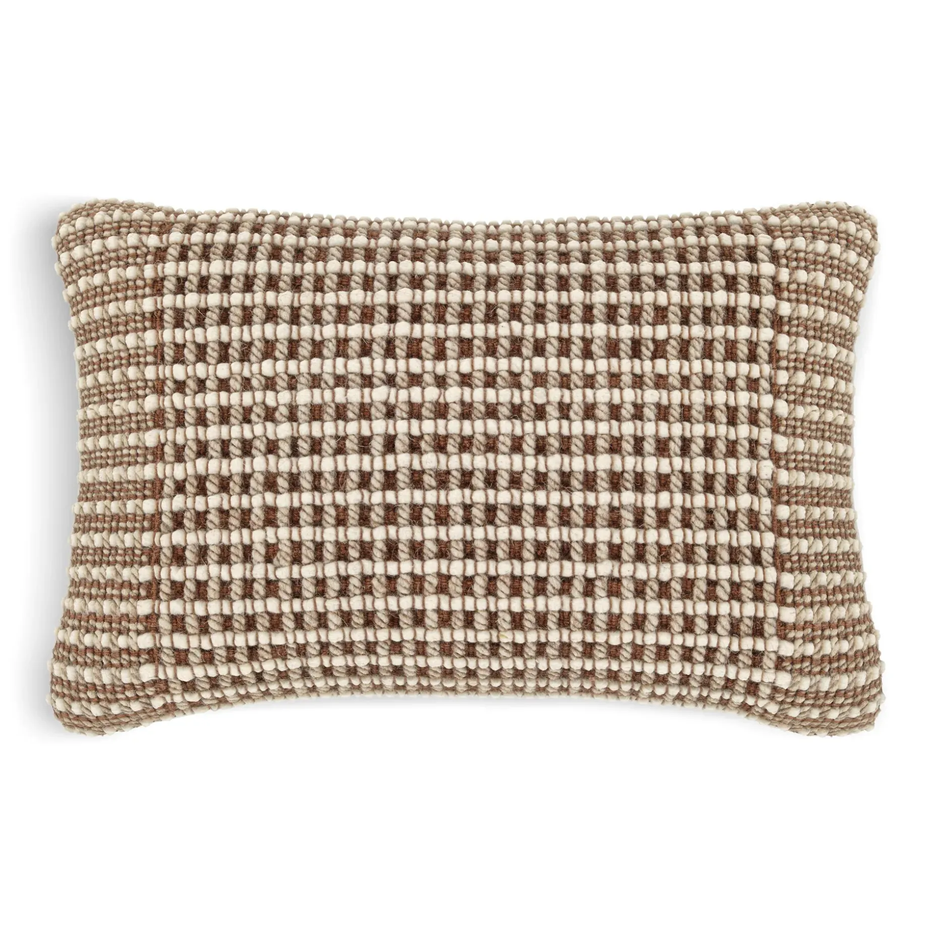 Ren Small Pillow - Brown Weave
